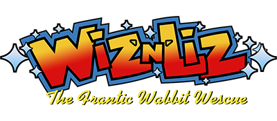 Wiz 'n' Liz The Frantic Wabbit Wescue logo for Sega Mega Drive